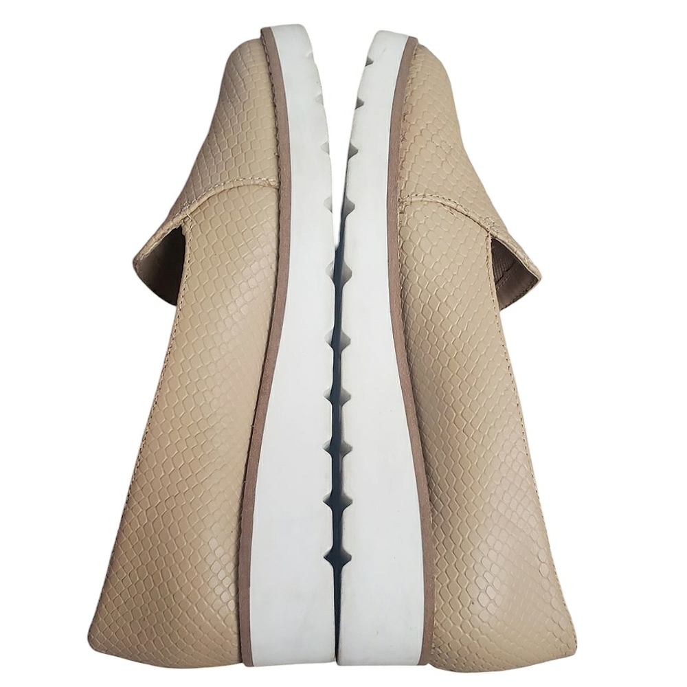 Preston & York Loafer Womens 6.5 Hannah Tan Snake Embossed Shoes Leather Loafers - Picture 7 of 13